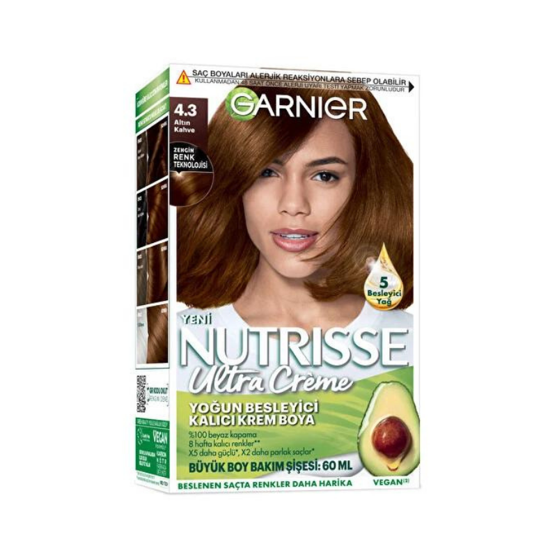 Garnier Nutrisse Ultra Creme 4 3 Alt N Kahve Sa Boyas Evde Eczane   Ads C4 B1z 20tasar C4 B1m 20 23 