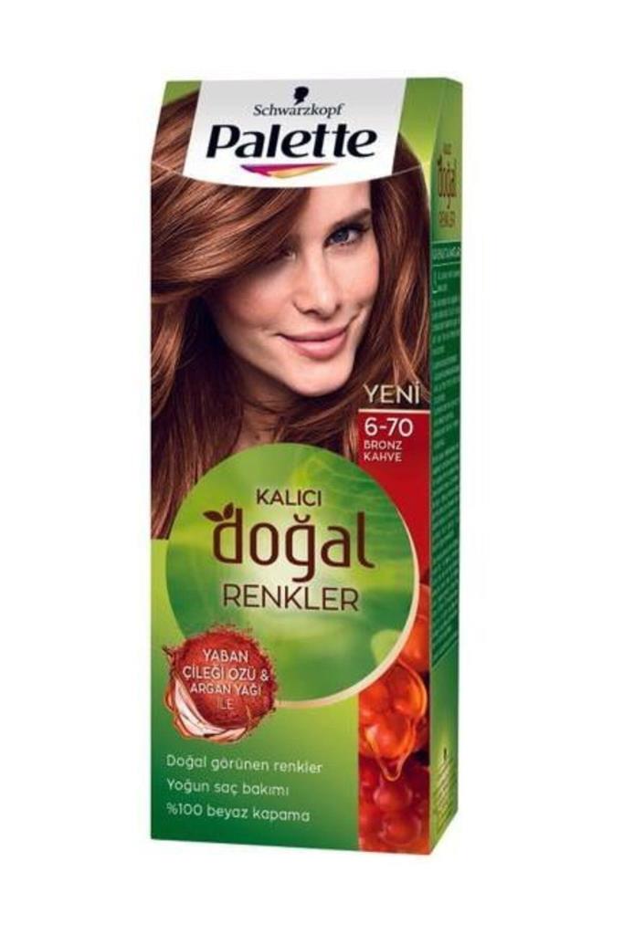 Palette Doğal Renkler 670 Bronz Kahve Saç Boyası Evde Eczane
