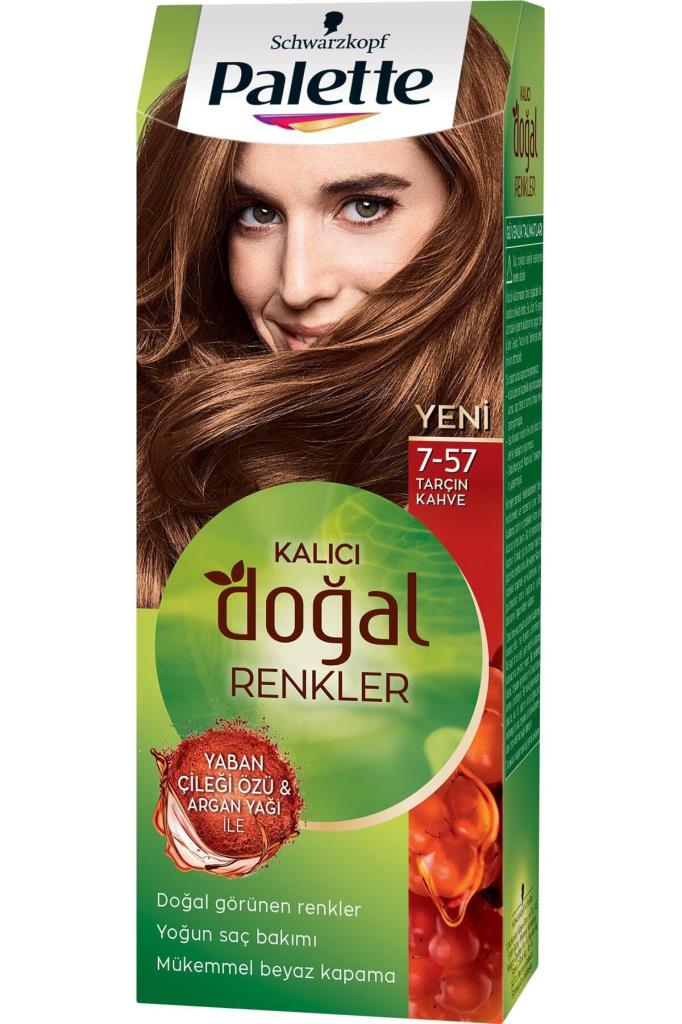 Palette Doğal Renkler 757 Tarçın Kahve Saç Boyası Evde Eczane