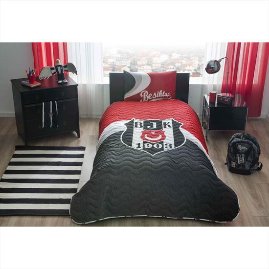 Bjk Logo Tek Kişilik Yatak Örtüsü Lisanslı