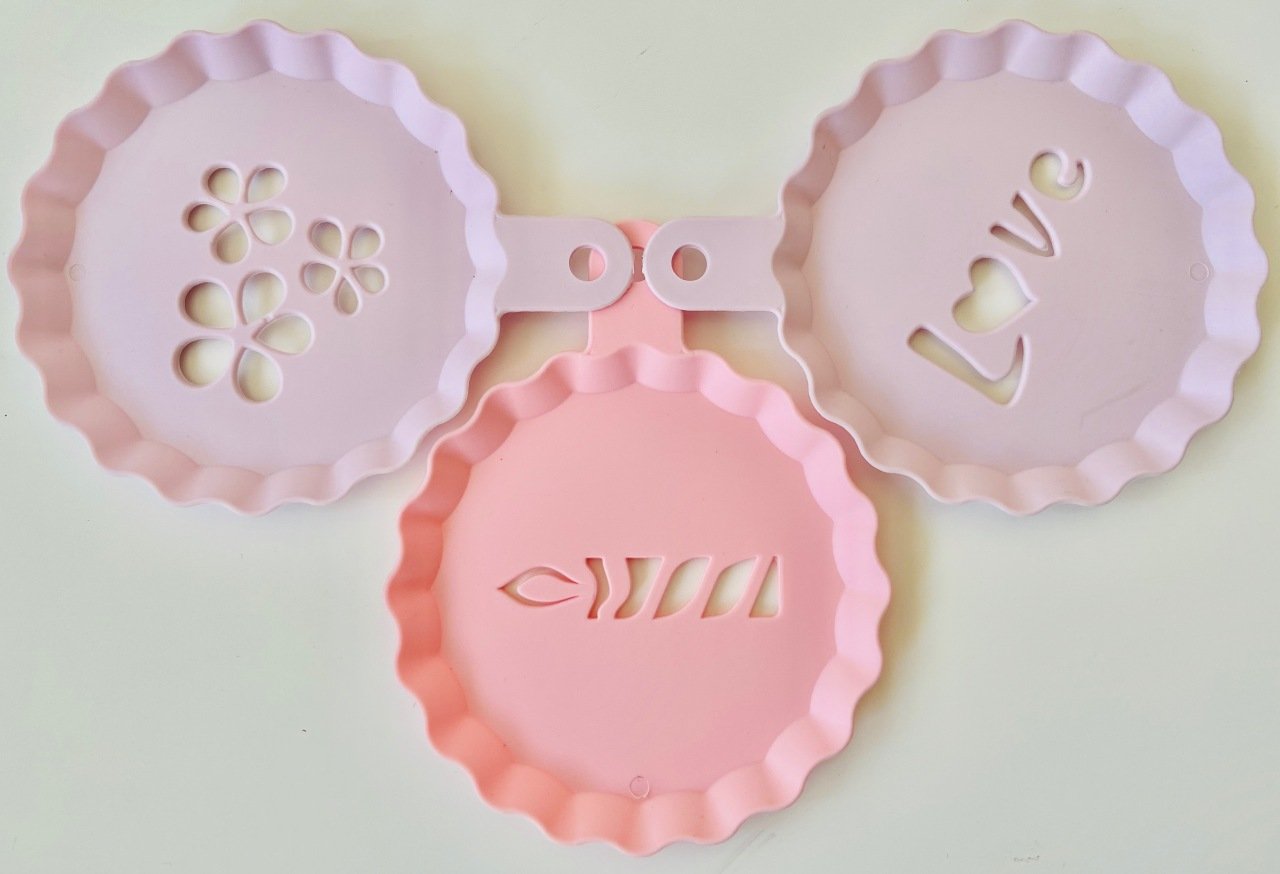 SUNCOOK Renkli Pasta&Kahve Süsleme Şablonu 3 Adet Model 2 SUNPLAST