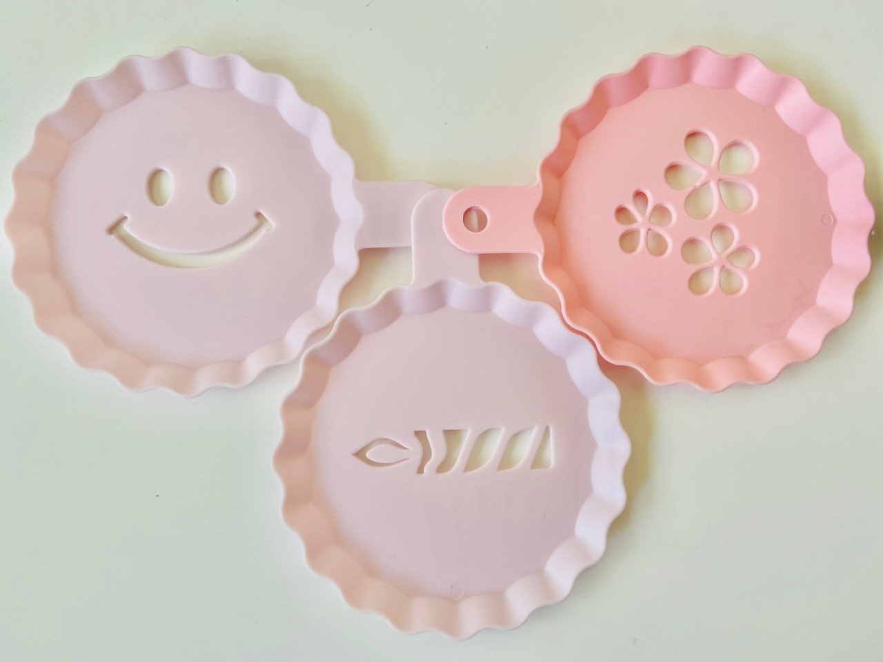SUNCOOK Renkli Pasta&Kahve Süsleme Şablonu 3 Adet Model 10 SUNPLAST