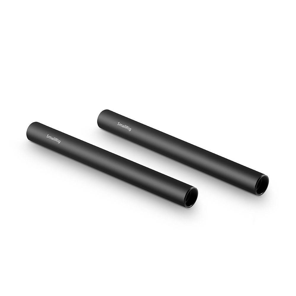 SmallRig 2 adet 15mm Siyah Alüminyum Alaşımlı Çubuk (M12-15cm) 6 inç 1050                                                        