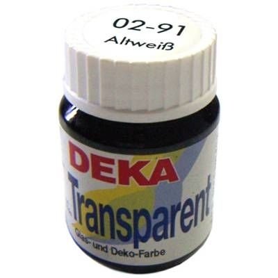 Deka Transparent 25 ml Cam Boyası 02-91 Altweib (Beyaz) Deka Transparent 25 ml Cam Boyası 02-91 Altweib (Beyaz)