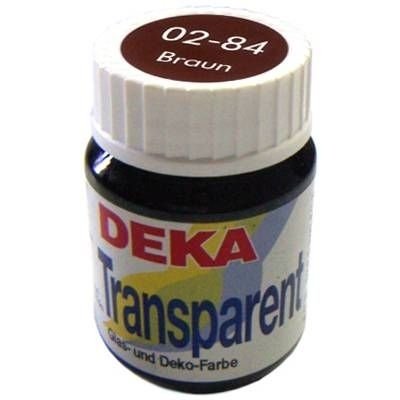 Deka Transparent 25 ml Cam Boyası 02-84 Braun (Kahverengi)