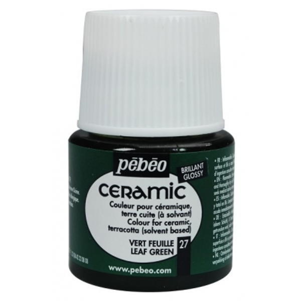 Pebeo Cam Ceramic Seramik Boyası 27 Leaf Green-Yaprak Yeşili 45ML. Pebeo Cam Ceramic Seramik Boyası 27 Leaf Green-Yaprak Yeşili 45ML.
