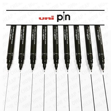 Uni Pin Fine Line Teknik Çizim Kalem Seti 9'lu