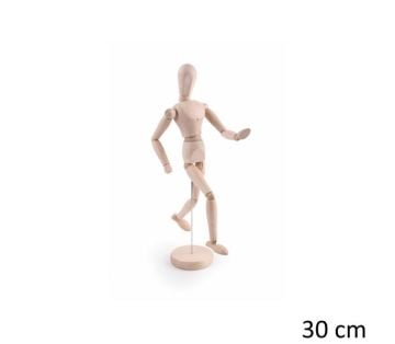 Ahşap Model Mankeni İnsan Figürü 30 cm