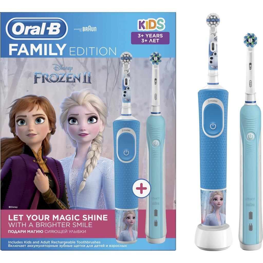 Oral-B D100 Aile Paketi Frozen II + Yetişkin Şarj Edilebilir Diş ...