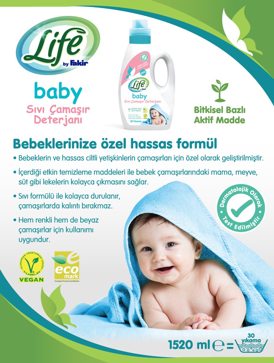 Life by Fakir Baby Bitkisel Bazlı Sıvı Çamaşır