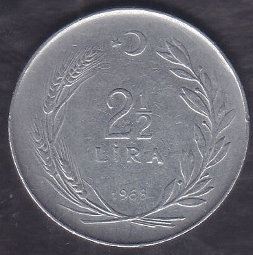 Para 2. 05 Лира Турция 1926. Галот1 1971г. ENCCI lira.