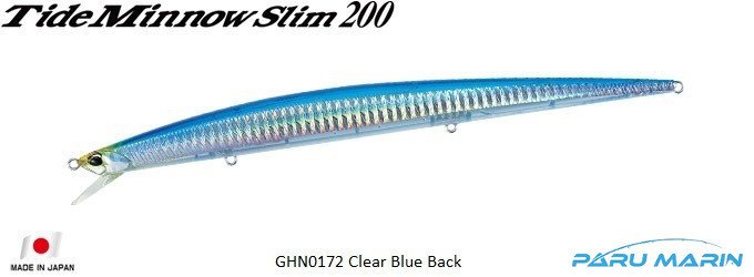 Duo Tide Minnow Slim 200 GHN0172 / Clear Blue Back