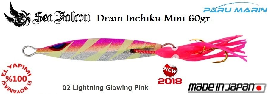 Sea Falcon Drain Inchiku Mini 60gr. 02 Red Octopus