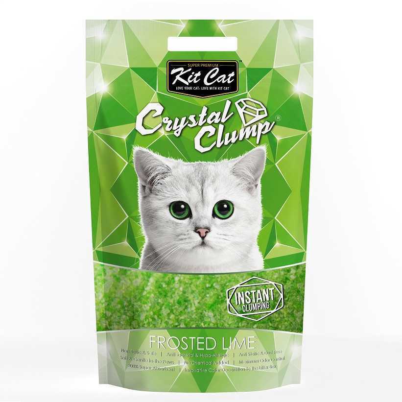 Kit Cat Frosted Lime Topaklanan Limon Kokulu Silika Kedi Kumu 4 Lt