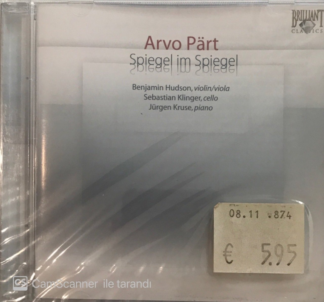 Arvo Part Spiegel Im Spiegel CD Plak Satın Al