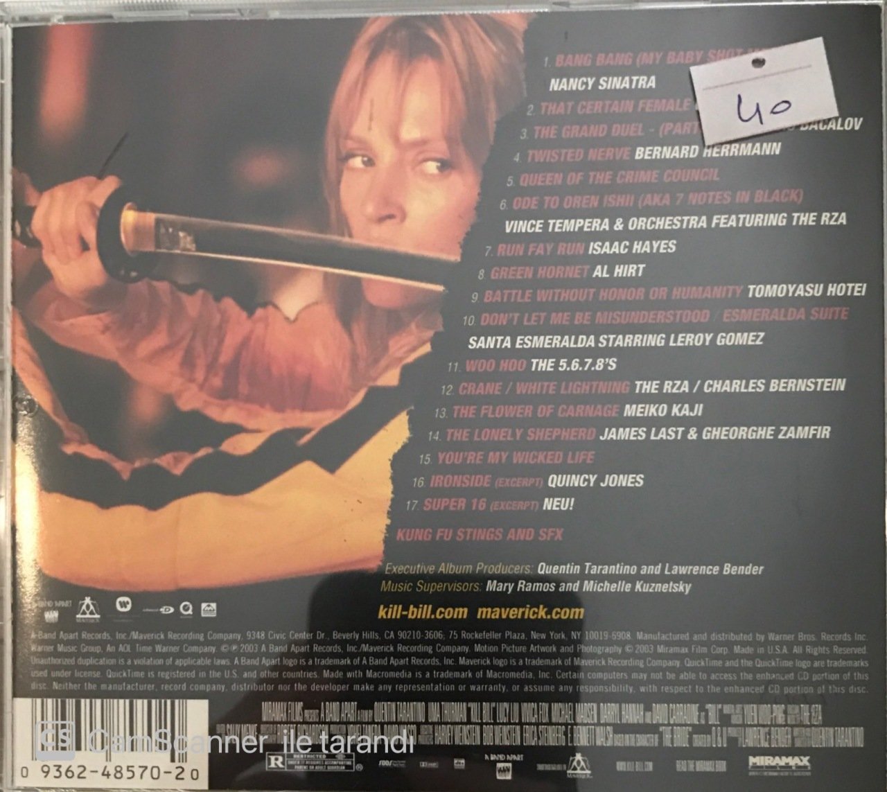 Kill Bill Vol.1 Original Soundtrack CD Plak Satın Al