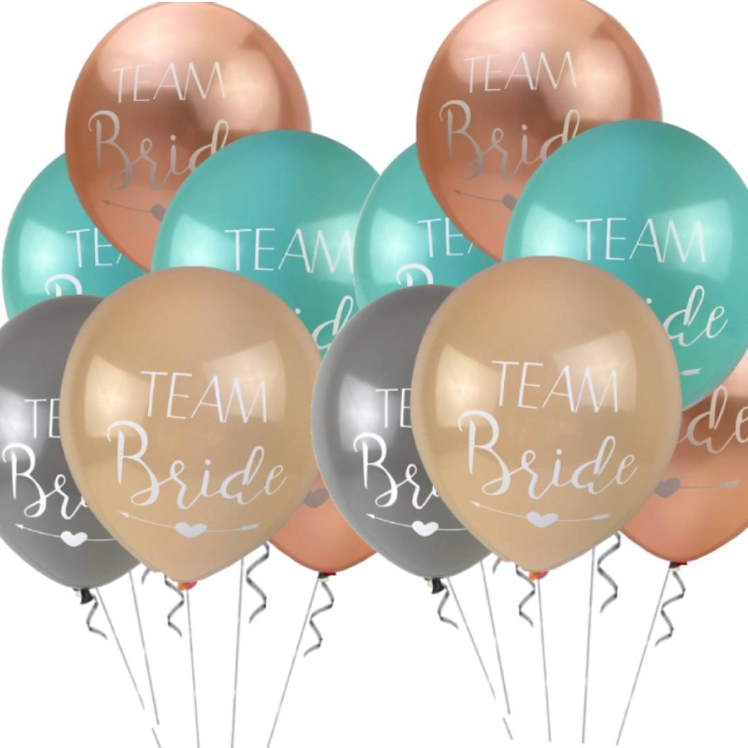 Team Bride Baskılı Balon 100 Adet | Baskılı Balon | Lisanslı Baskılı Balon