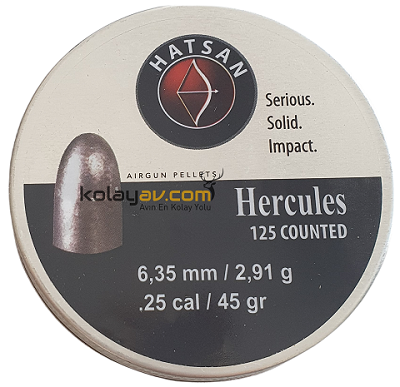 Hatsan Hercules 6,35 mm Havalı Tüfek Saçması (45 Grain - 125 Adet)