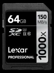 Lexar 64GB 1000X 150mb/sn UHS-II SDHC Hafıza Kartı