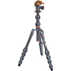 3 Legged Thing Leo 2.0 Carbon Fiber Tripod ve AirHed Pro Lever Kafa (Gri)