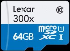 Lexar 64GB 300x MicroSDHC Hafıza Kartı