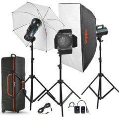 Godox GS400 II-D 3'lü Paraflaş Kit (400Watt)