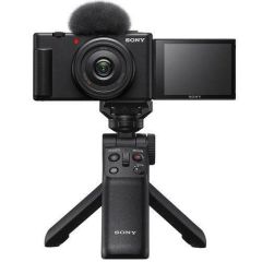 Sony ZV-1F Fotoğraf Makinesi + Sony GP-VPT2BT Çekim Kolu