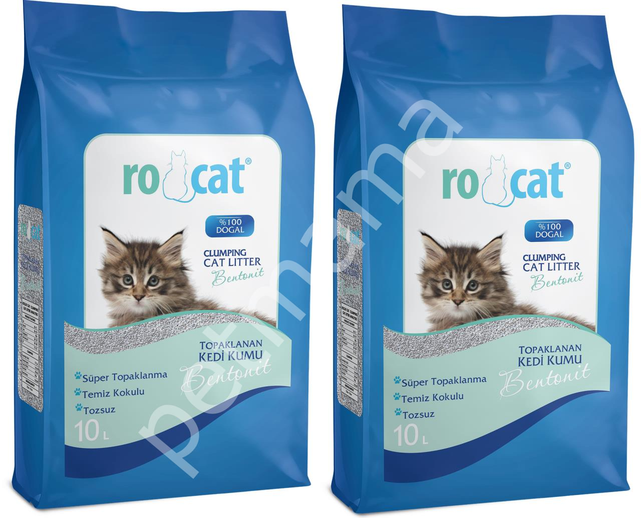 ROCAT KEDİ KUMU MARSİLYA KOKULU 10LT*2 İNCE