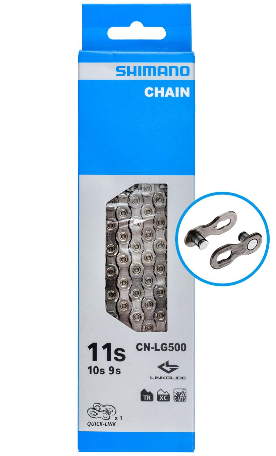 Shimano CN-LG500 Linkglide 10/11s Zincir 126L+Quick-Link Shimano CN-LG500 Linkglide 10/11s Zincir 126L+Quick-Link