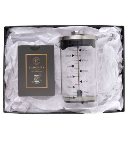 Borosilikat 600 Ml French Press ve Türk Kahvesi Siyah