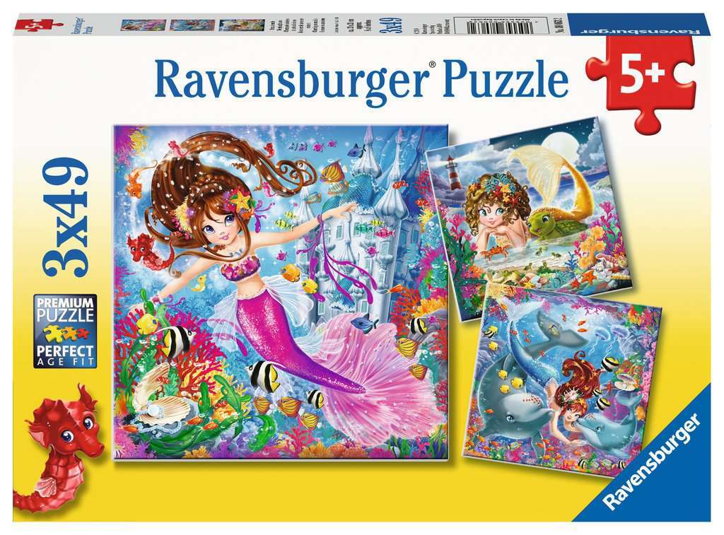 3x49p Puzzle Walt Disney Mermaid 3x49p Puzzle Walt Disney Mermaid