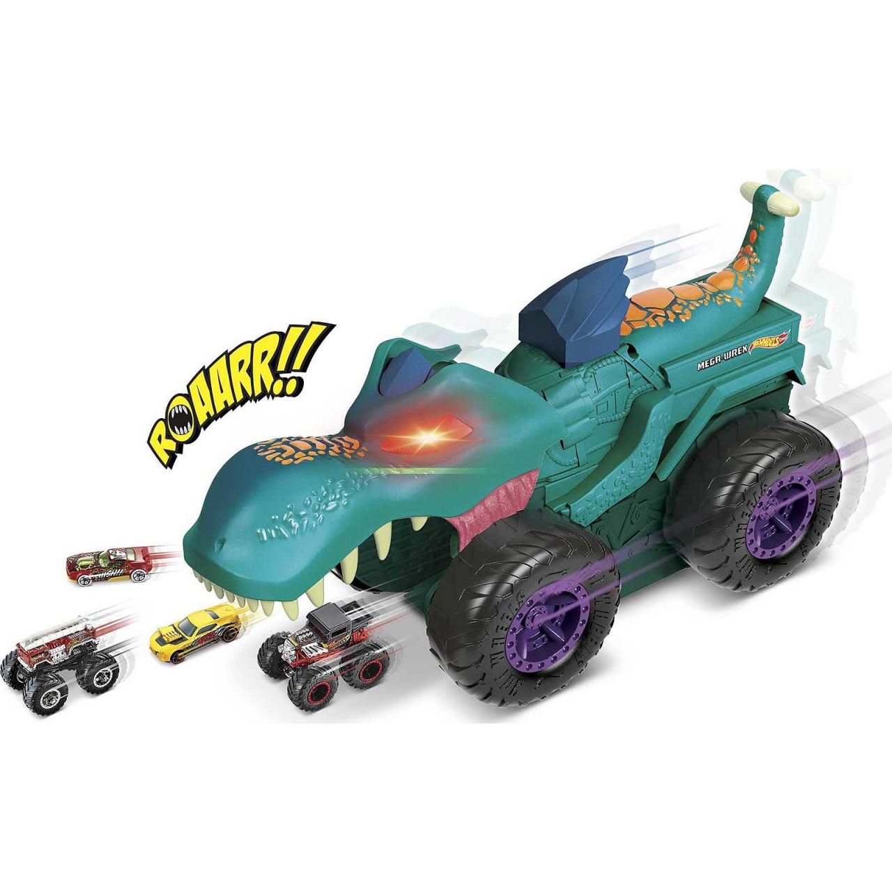 Hot Wheels® Monster Trucks Araba Yiyen Mega Wrex 3 Yaş ve Üzeri Çocuklar İçin GYL13