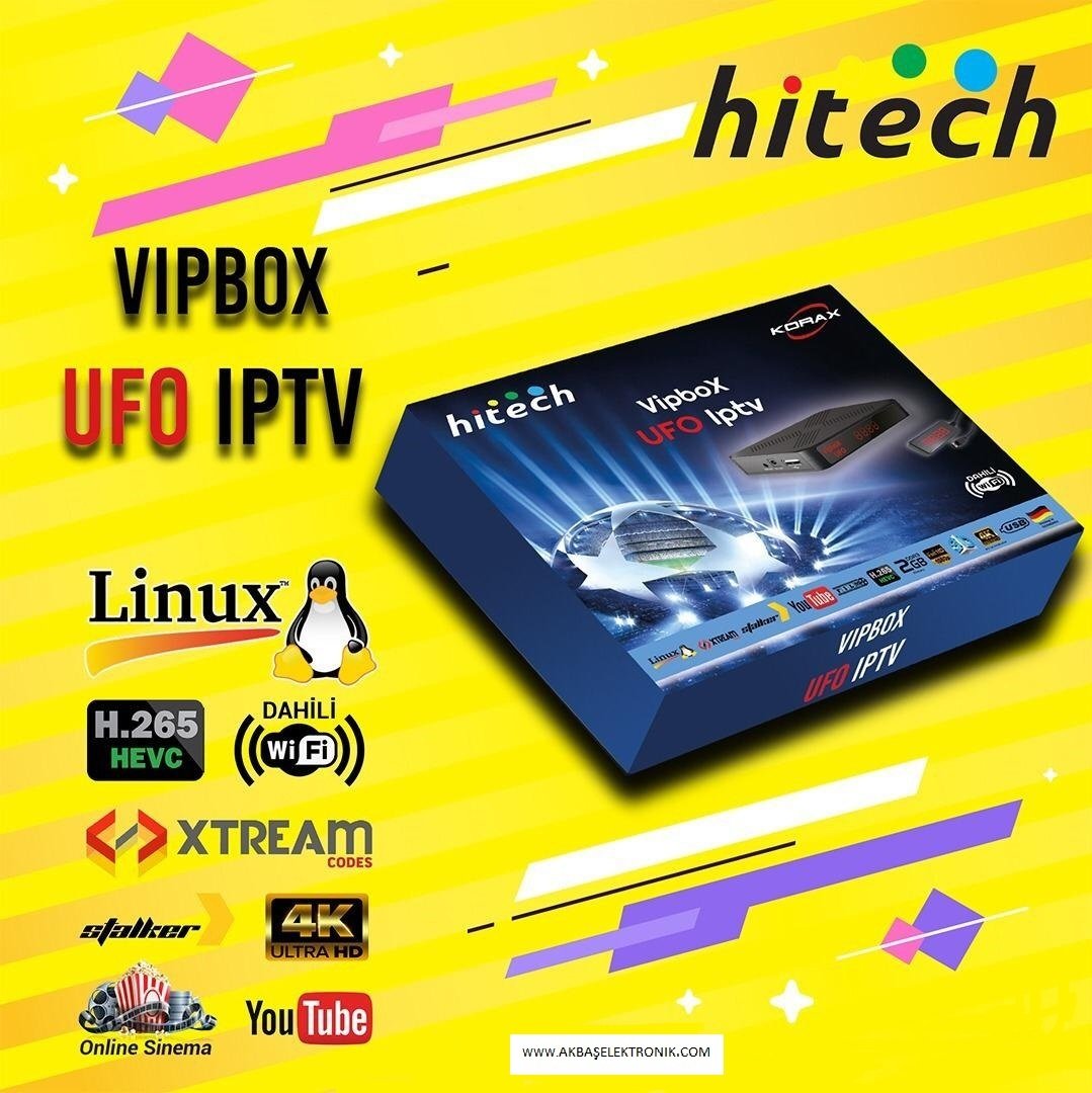 Korax Vipbox UFO Full hd linux tabanlı çanaklı çanaksız uydu alıcısı