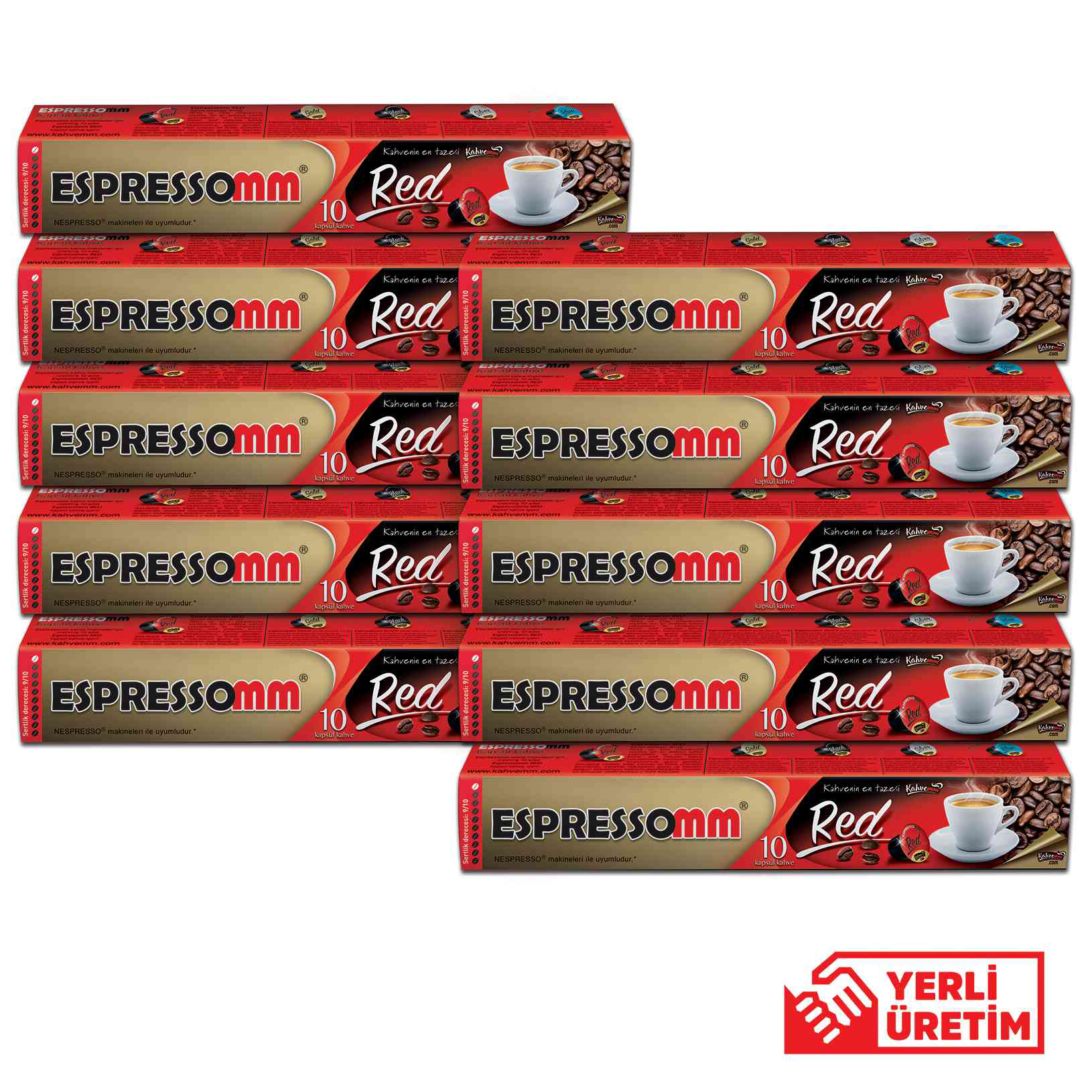 ESPRESSOMM® RED KAPSÜL KAHVE NESPRESSO® UYUMLU*