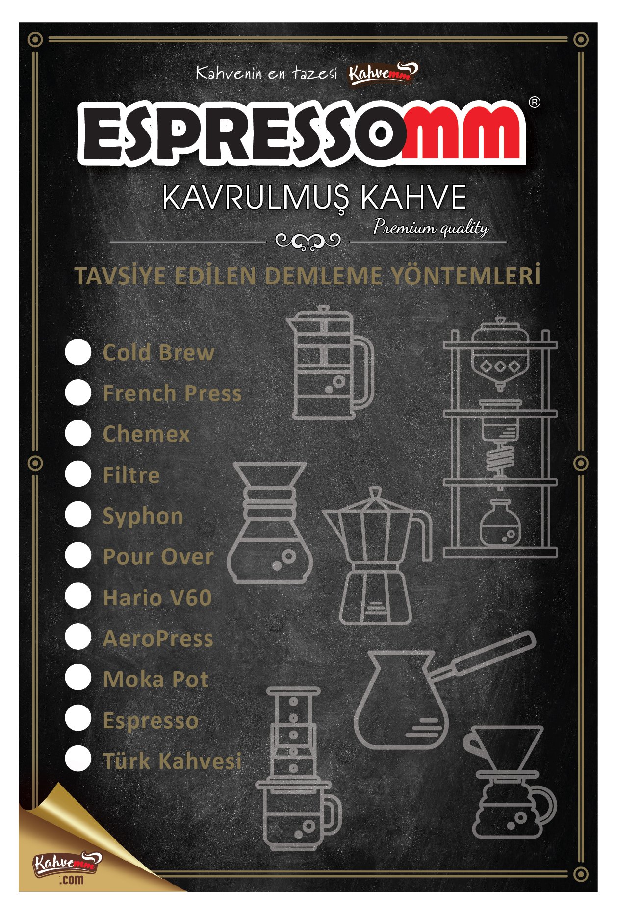ESPRESSOMM® BLACK ÖĞÜTÜLMÜŞ KAHVE