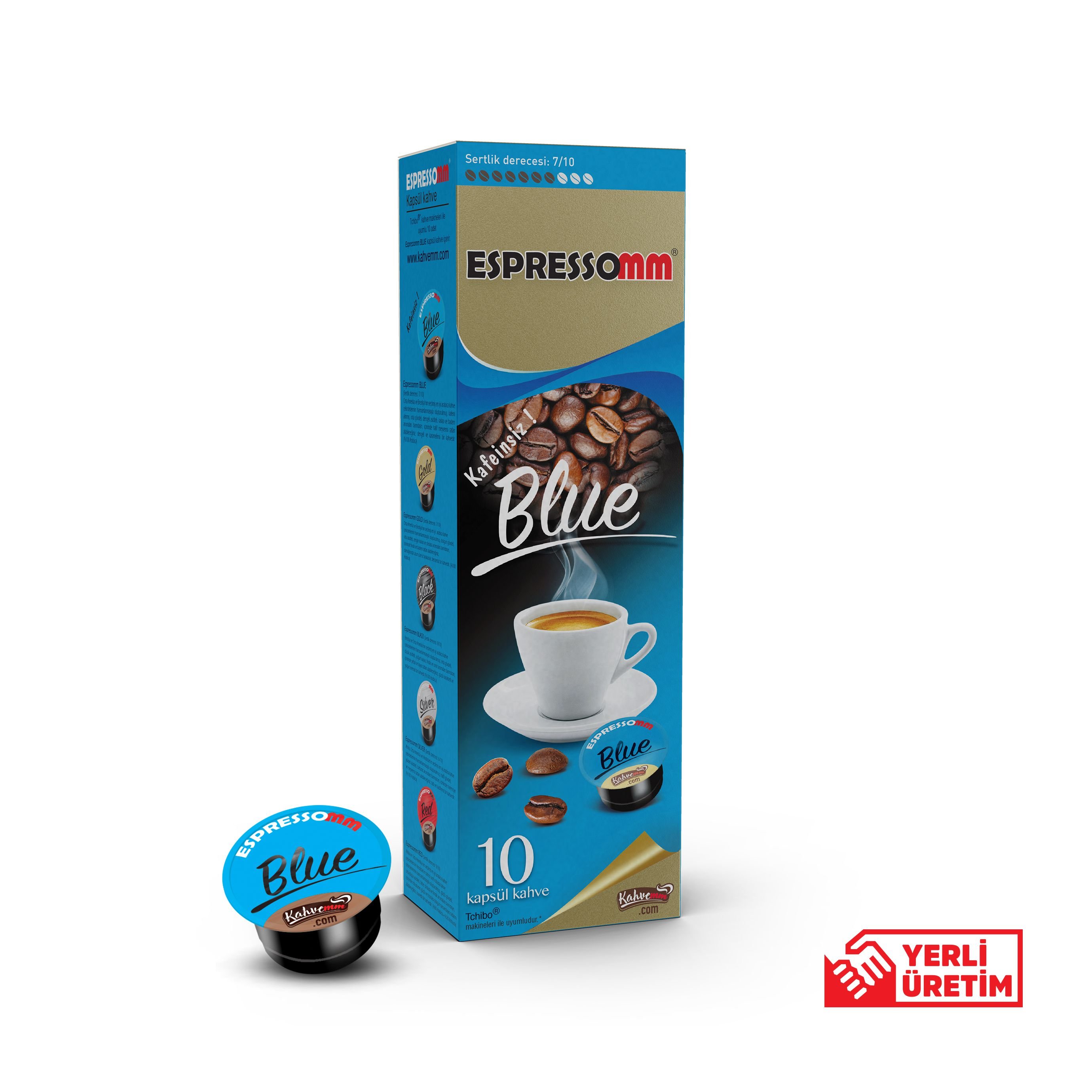 ESPRESSOMM® BLUE KAPSÜL KAHVE TCHİBO® UYUMLU*