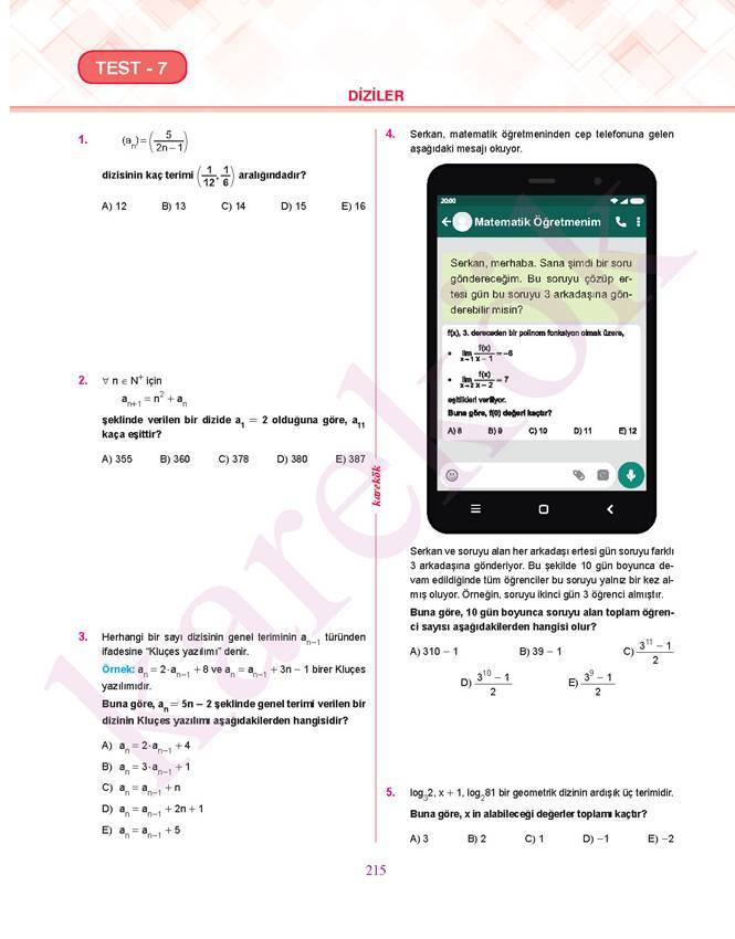 Ayt Matematik 1 Karekok Yayinlari
