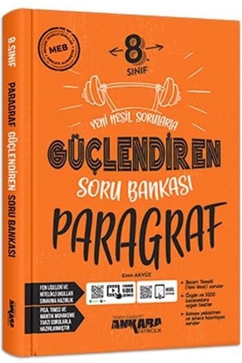 8. Sınıf Güçlendiren Paragraf Soru Bankası Ankara Yayıncılık