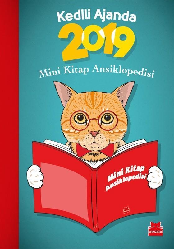 Kedili Ajanda 2019 Mini Kitap Ansiklopedisi Kırmızı Kedi Yayınevi