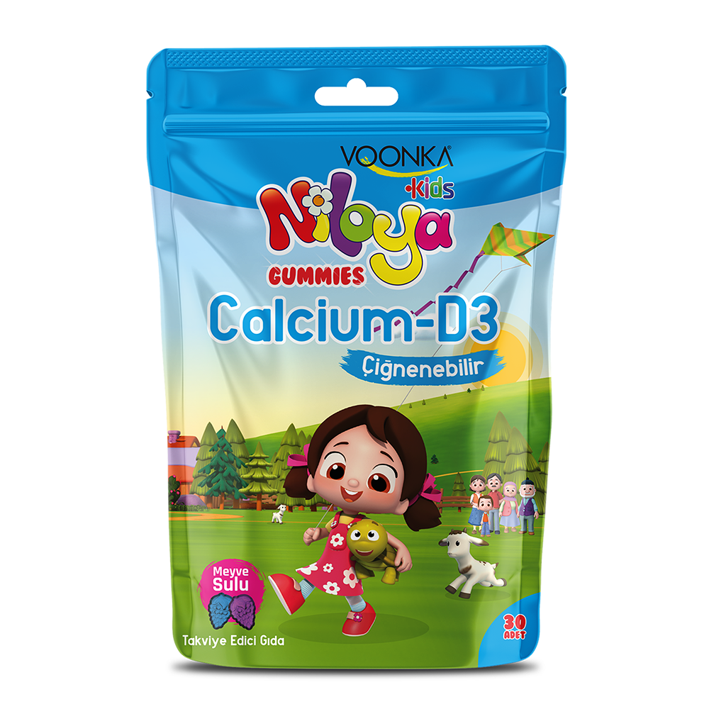 Voonka Niloya Calcium D3 30 Çiğneme Dermobu