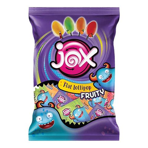 Jox Flat Sert Şeker Meyve Aromali Lolipop 200 Gr