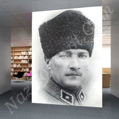 Ataturk Imzali Portre Uc Boyutlu Duvar Kagitlari Portre Poertre Resimleri Resim