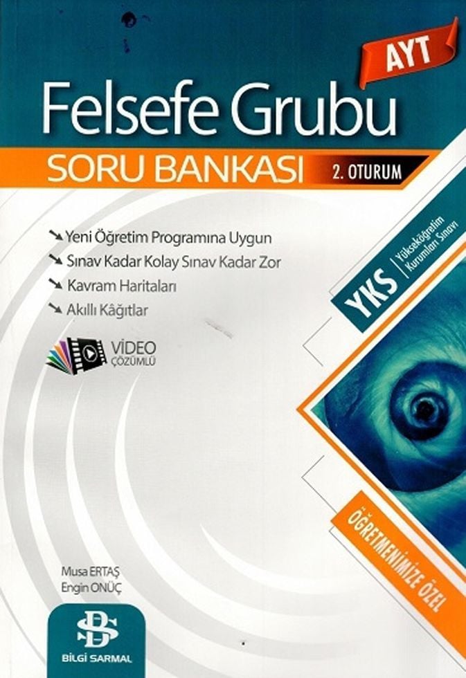 Bilgi Sarmal Yayınları AYT Felsefe Grubu Soru Bankası(2018-2019