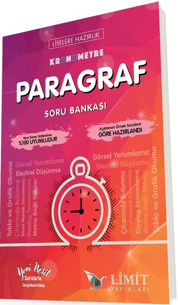 Limit Yayınları 8. Sınıf Kronometre Paragraf Soru Bankası - birkitapcim.com
