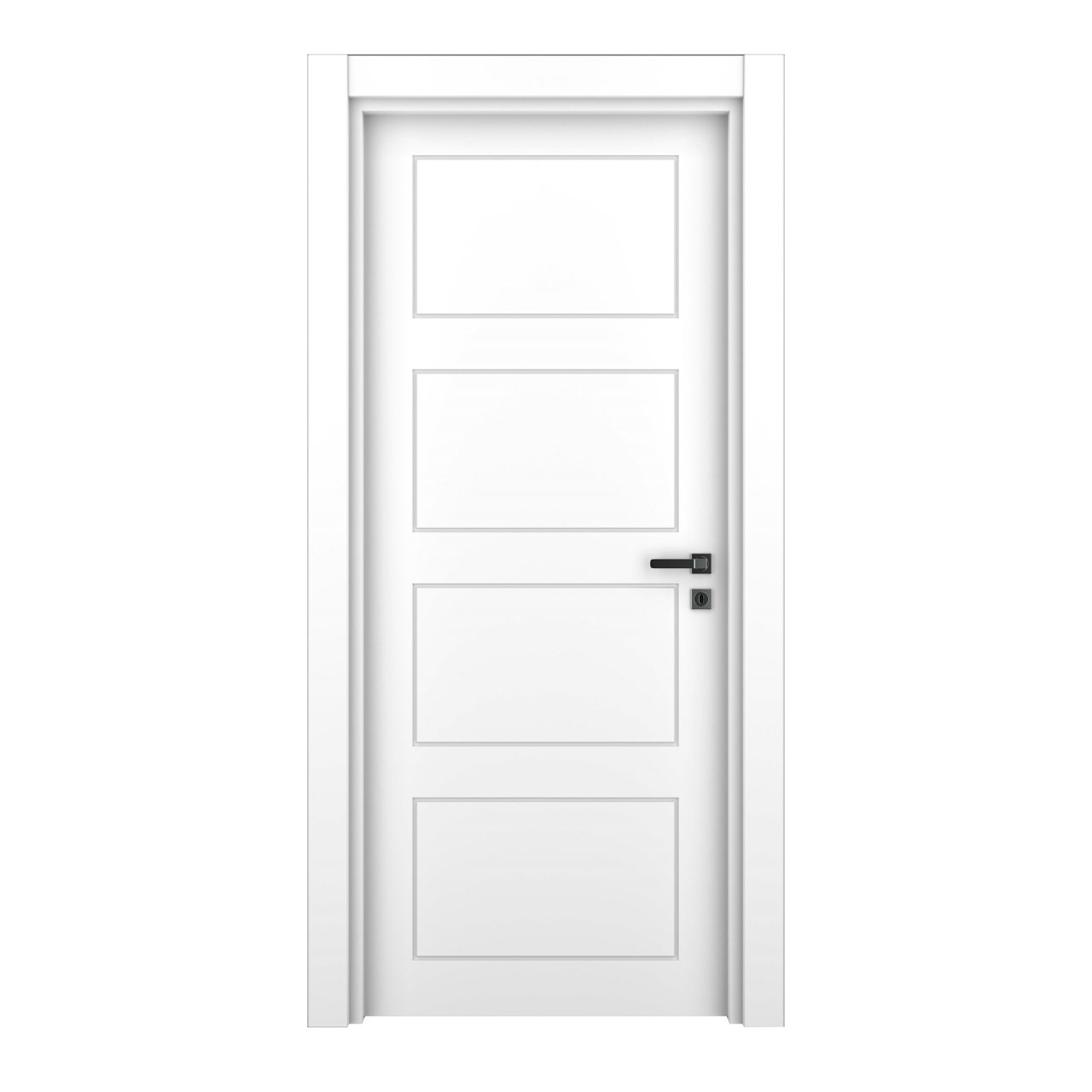 Межкомнатная дверь Сиена ДГ, массив сосны, эмаль белый жемчуг