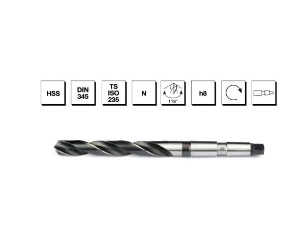 HSS DIN 345 Mors Konik Saplı Matkap Ucu 26 mm