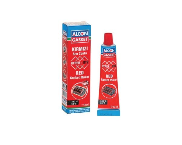 Alcon Hyper-RTV Nötr Sıvı Conta  M-3302 Kırmızı 50 ml