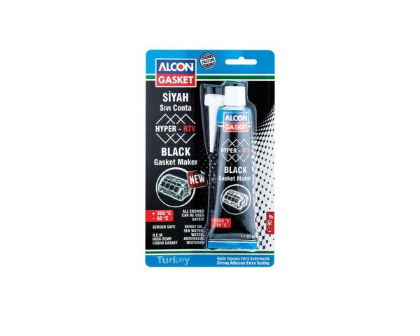 Alcon Hyper-RTV Nötr Sıvı Conta  M-3304 Siyah 90 gr