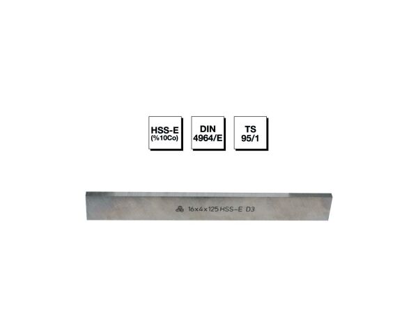 HSS - E (-Co) DIN 4964/E Trapez Kesitli Torna Kalemi - 4x16x160 mm