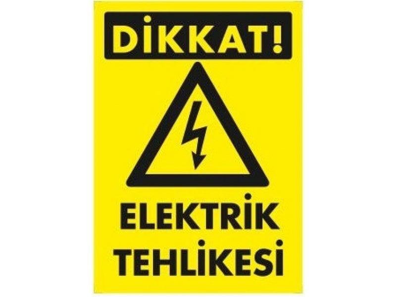 1112 Elektrik Tehlikesi Levha 25X35 cm